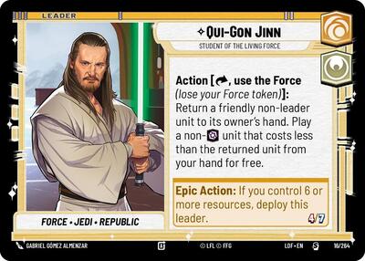 Qui-Gon Jinn - Student of the Living Force card