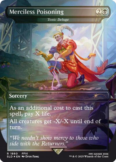 Merciless Poisoning Toxic Deluge Rainbow Foil