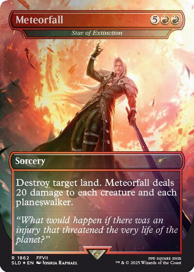Meteorfall Star of Extinction Rainbow Foil