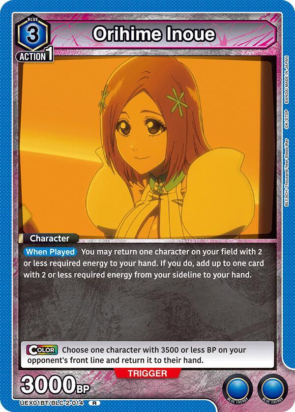 ヒトカゲ eカード アンリミ Orihime Inoue (014) - UEX01BT: BLEACH: Thousand-Year Blood War Vol