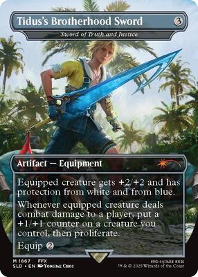 Tidus's Brotherhood Sword - Sword of Truth and Justice #1867 – Secret Lair Drop Series (Mythic)