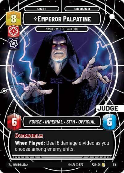 Emperor Palpatine - Master of the Dark Side card