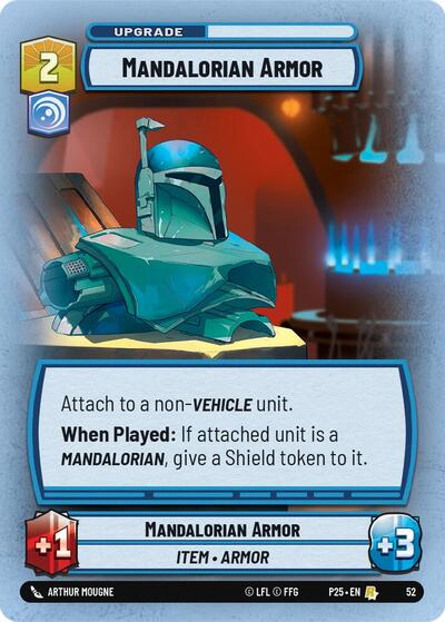 Mandalorian Armor card