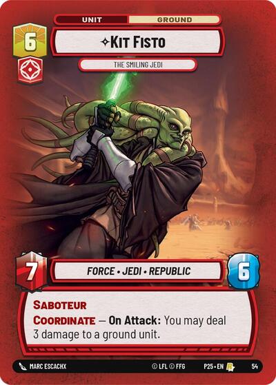 Kit Fisto - The Smiling Jedi card
