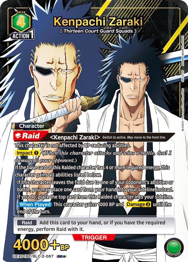 Kenpachi Zaraki (067) (SR*) - UEX01BT: BLEACH: Thousand-Year Blood