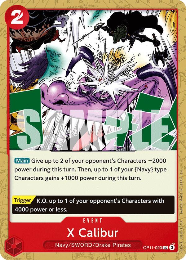 X Calibur - A Fist of Divine Speed - One Piece Card Game