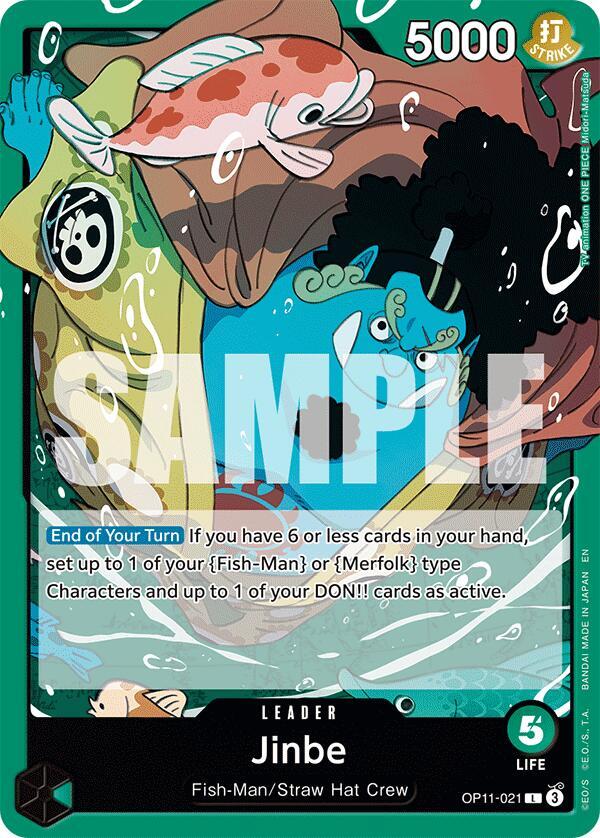 Jinbe (021) - A Fist of Divine Speed - One Piece Card Game