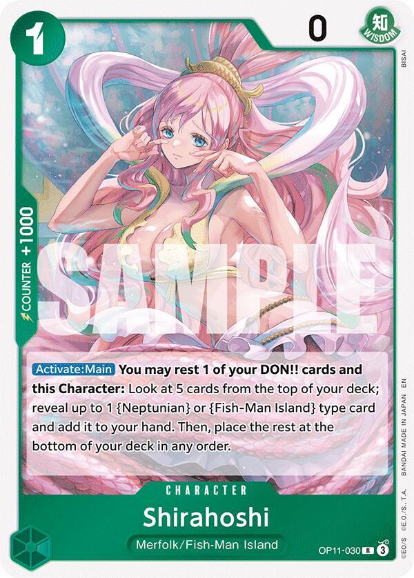 Shirahoshi (030) - A Fist of Divine Speed - One Piece Card Game