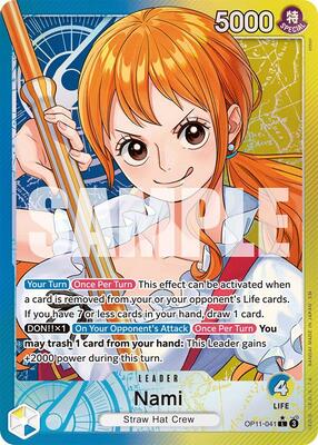Nami (041) (Alternate Art) - A Fist of Divine Speed - One
