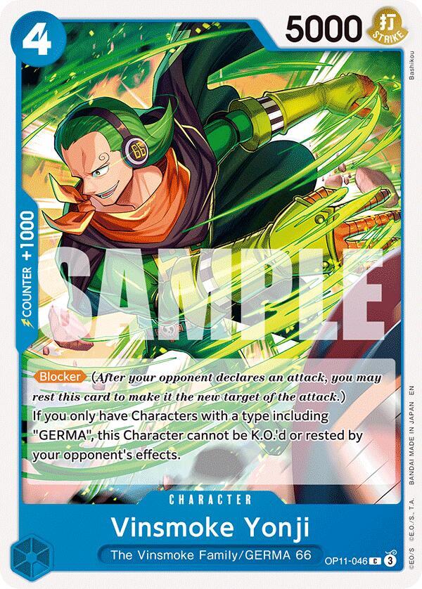 Vinsmoke Yonji - A Fist of Divine Speed - One Piece Card Game