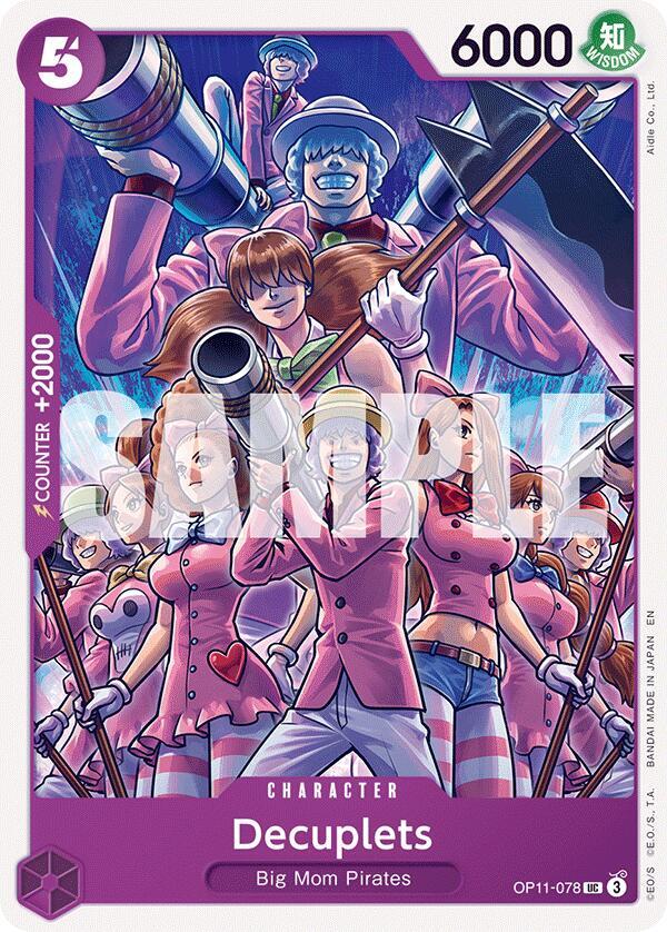 Decuplets onepiece card