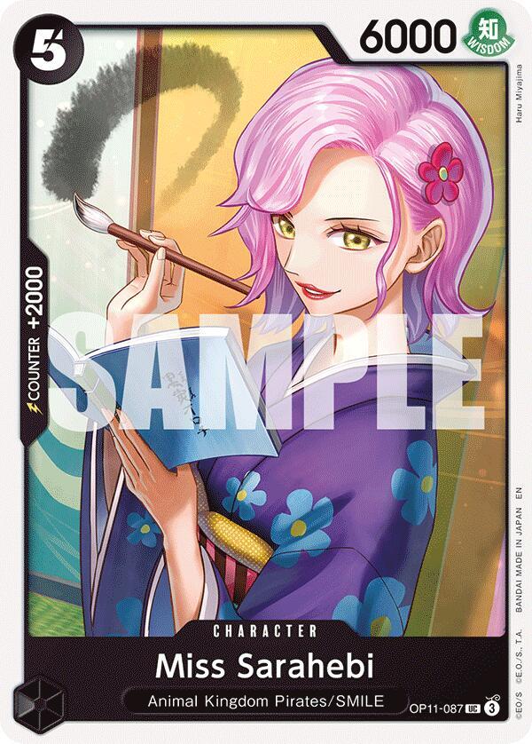 Miss Sarahebi - A Fist of Divine Speed - One Piece Card Game