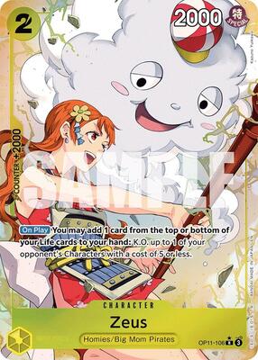 Zeus (Alternate Art) - A Fist of Divine Speed - One Piece