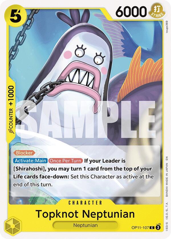 Topknot Neptunian - A Fist of Divine Speed - One Piece Card Game