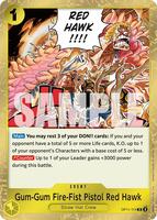 ワンピース カードゲーム 2025 ONE PIECE OP11 RED HAWK PSA10 Gum-Gum Fire-Fist Pistol Red Hawk - A Fist of Divine Speed