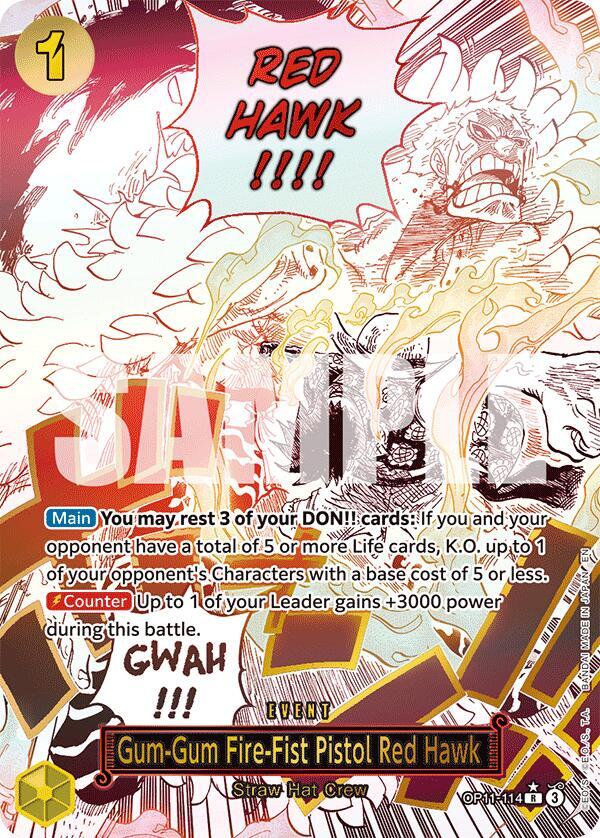 Gum-Gum Fire-Fist Pistol Red Hawk (Alternate Art) - A Fist of