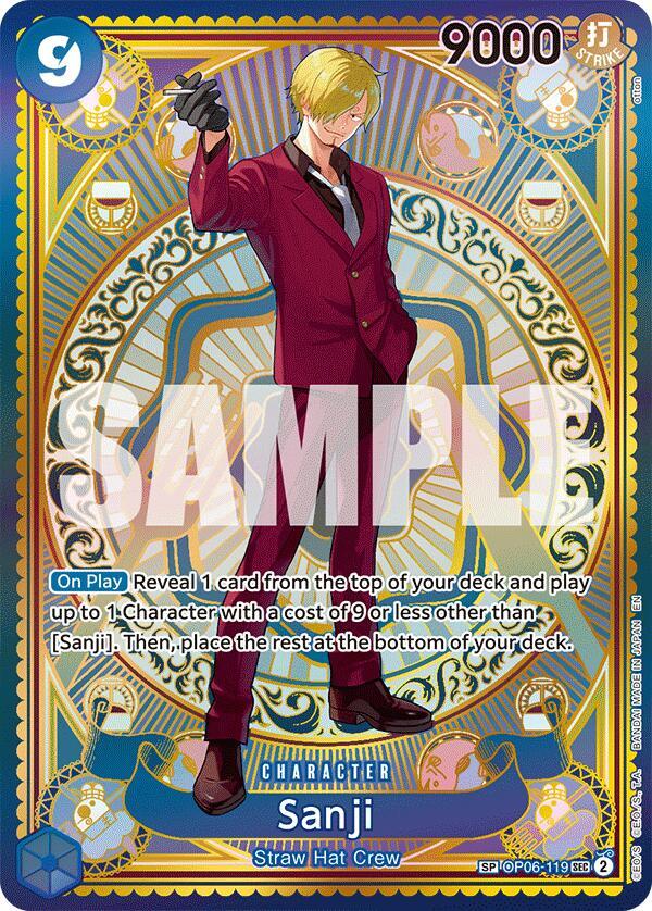 Sanji (SP) - A Fist of Divine Speed - One Piece Card Game