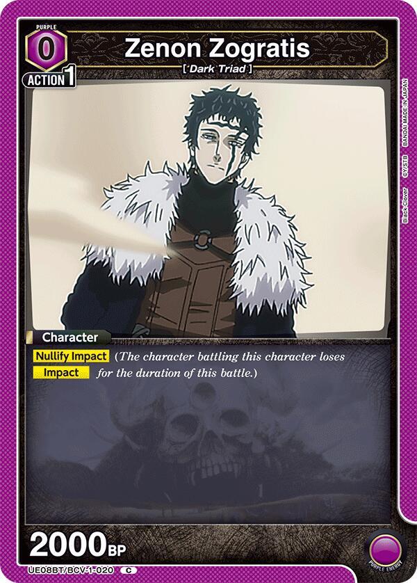 Zenon Zogratis (020) - UE08BT: Black Clover - Union Arena