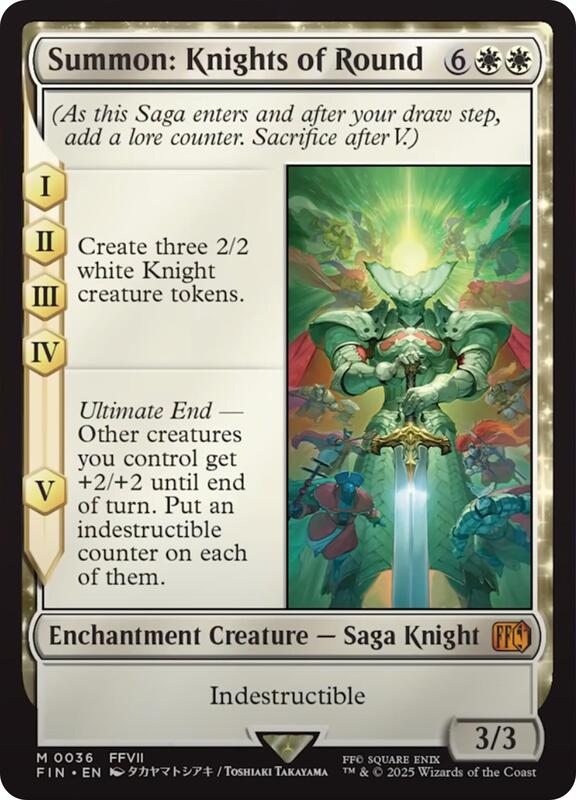 Summon: Knights of Round - FINAL FANTASY - magic