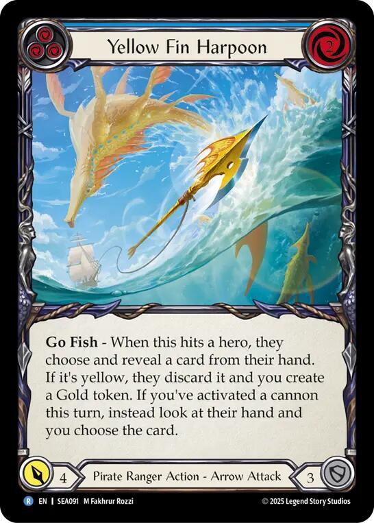 Goldfin Harpoon 金鰭の銛 CF Marvel 1枚 FaB Goldfin Harpoon (Marvel) (Golden) [SEA093] (High Seas) Cold Foil