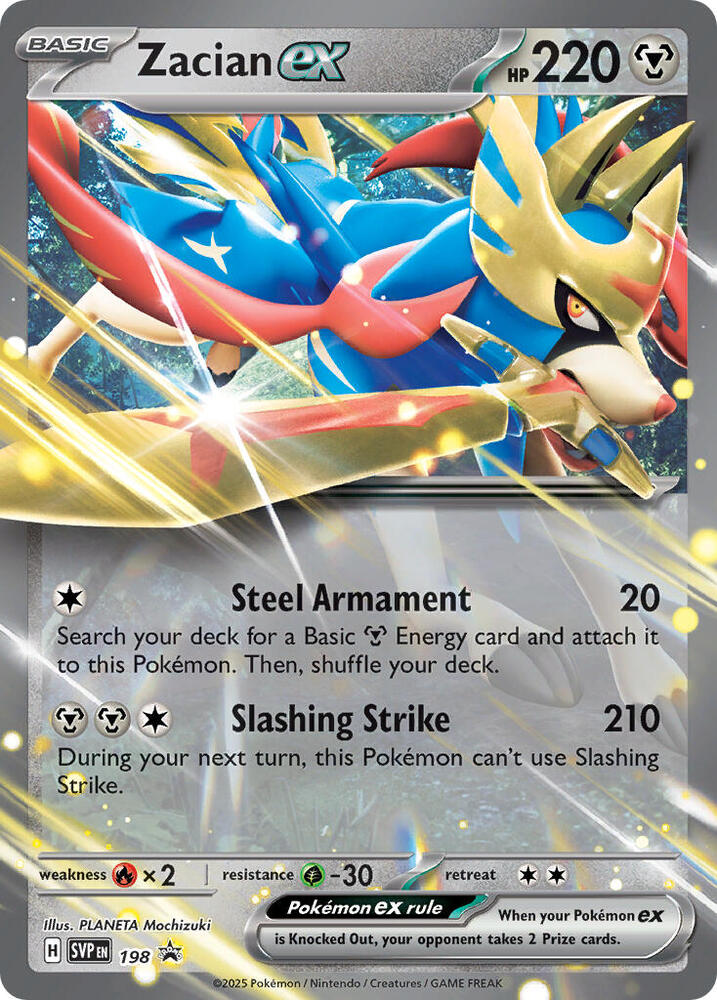 ★REO&SABU★ Zacian ex - 198 - SV: Scarlet & Violet Promo Cards - Pokemon