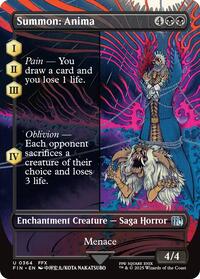 Summon: Anima (Borderless) - FINAL FANTASY - Magic: The Gathering card