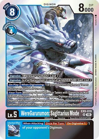 WereGarurumon: Sagittarius Mode Versus Monsters card price