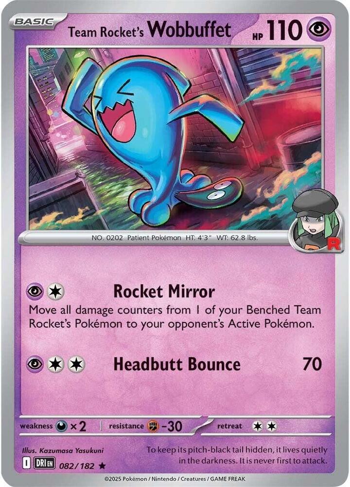 世界179枚 渦巻きあり PSA10 ソーナンス 50 wobbuffet Team Rocket's Wobbuffet - SV10: Destined Rivals - Pokemon