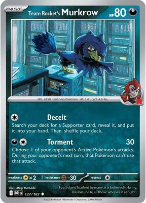 Team Rocket's Murkrow - 127/182