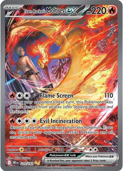 Team Rocket's Moltres ex - Destined Rivals - pokemon