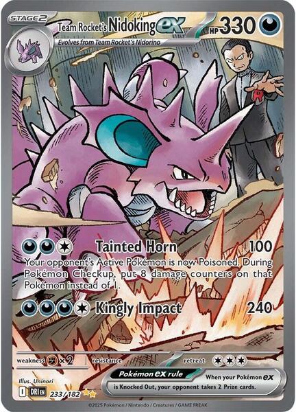 Team Rocket's Nidoking ex - Destined Rivals - pokemon