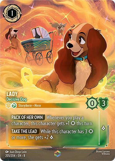 Lady - Decisive Dog (Enchanted) - Reign of Jafar - Disney Lorcana