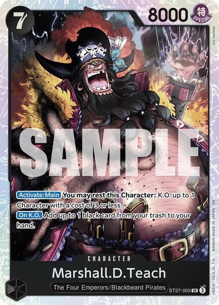 How to Upgrade the One Piece TCG Starter Deck 27: BLACK Marshall.D.Teach |  TCGplayer