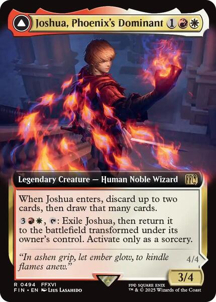 Joshua, Phoenix's Dominant (Extended Art) - FINAL FANTASY - Magic