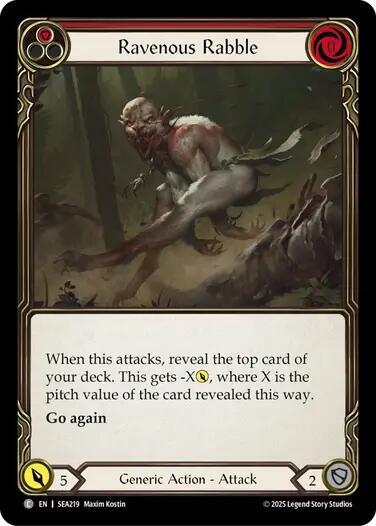 Ravenous Rabble (Red) - High Seas - Flesh and Blood TCG - TCGplayer.com