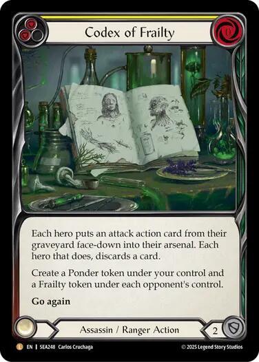 FaB Codex of Frailty 英語版 3枚 FaB Codex of Frailty 英語版 3枚 Codex of Frailty | Flesh and
