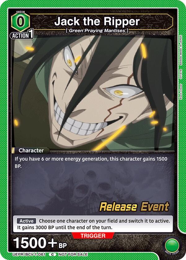 Jack the Ripper - UE08BT: Black Clover Release Event Cards - Union