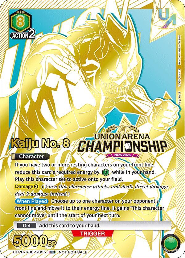 Kaiju No. 8 (Regionals 25-26) - Union Arena Promotion Cards