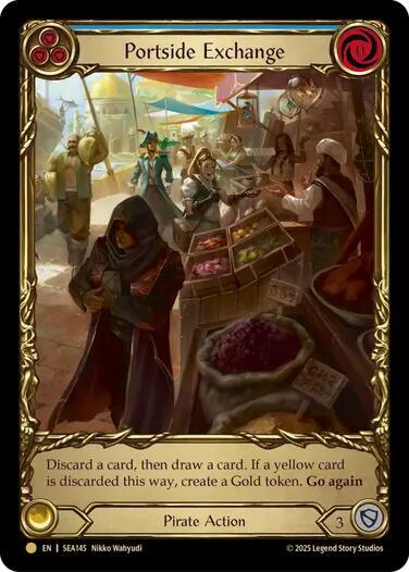 Portside Exchange 3枚セット cold foil Portside Exchange (Treasure) - High Seas - Flesh and Blood TCG