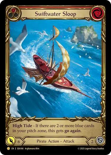 Swiftwater Sloop (Red) (Treasure) - High Seas - Flesh and Blood TCG ...