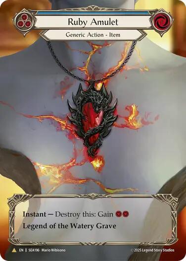 Ruby Amulet (Treasure) - High Seas - Flesh and Blood TCG