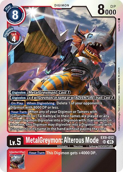 MetalGreymon: Alterous Mode - Versus Monsters - Digimon Card Game