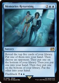 Memories Returning - FINAL FANTASY - Magic: The Gathering card