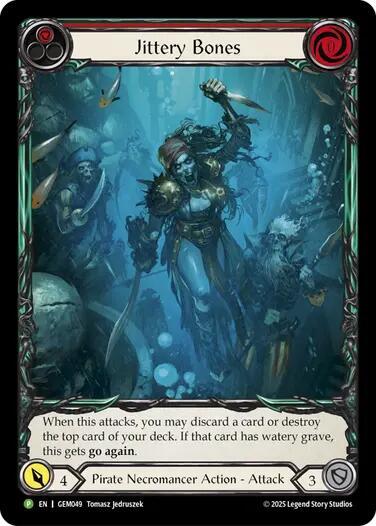 Jittery Bones (Red) - GEM Pack 2 - Flesh and Blood TCG - TCGplayer.com