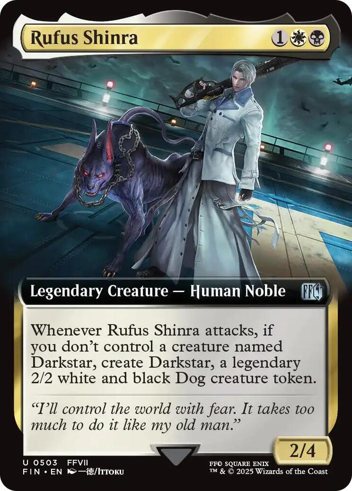 Rufus Shinra (Extended Art) - FINAL FANTASY - Magic: The Gathering