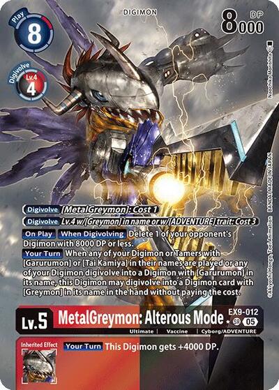MetalGreymon: Alterous Mode (Alternate Art) Versus Monsters card price