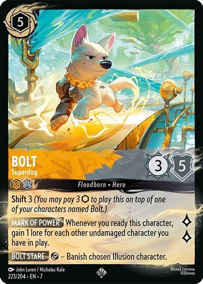 Disney Lorcana じゃじゃ馬カウガール 223/204 Bolt - Superdog (223/204) - Illumineer's Quest: Palace Heist