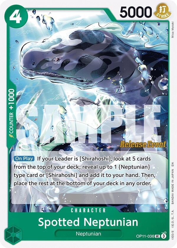 Spotted Neptunian - A Fist of Divine Speed Release Event Cards