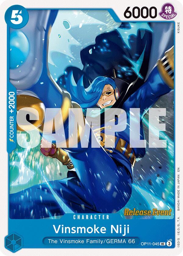 Vinsmoke Niji - A Fist of Divine Speed Release Event Cards - One