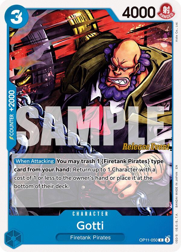 Gotti - A Fist of Divine Speed Release Event Cards - One Piece